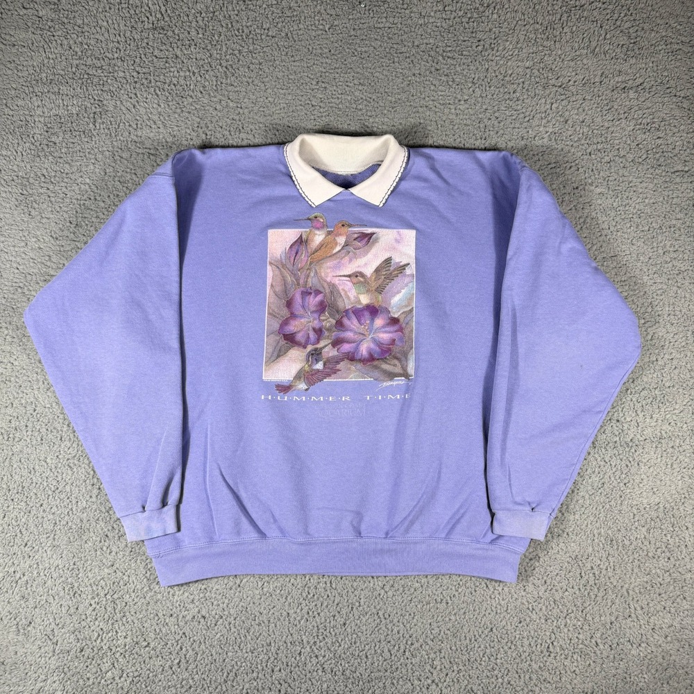 Vintage 90s Grandma Crewneck Size XL Hummer Time Estates Park Colorado Pullover